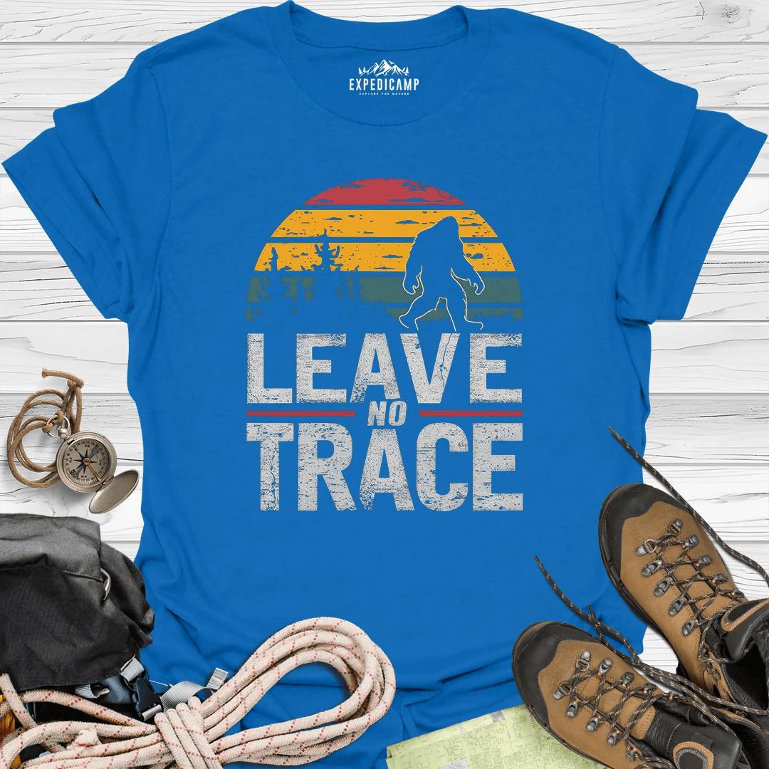 Bigfoot Leave No Trace America's National Parks T-Shirt – Royal – Outdoor apparel for travel, hiking, camping, and nature lovers – ExpediCamp