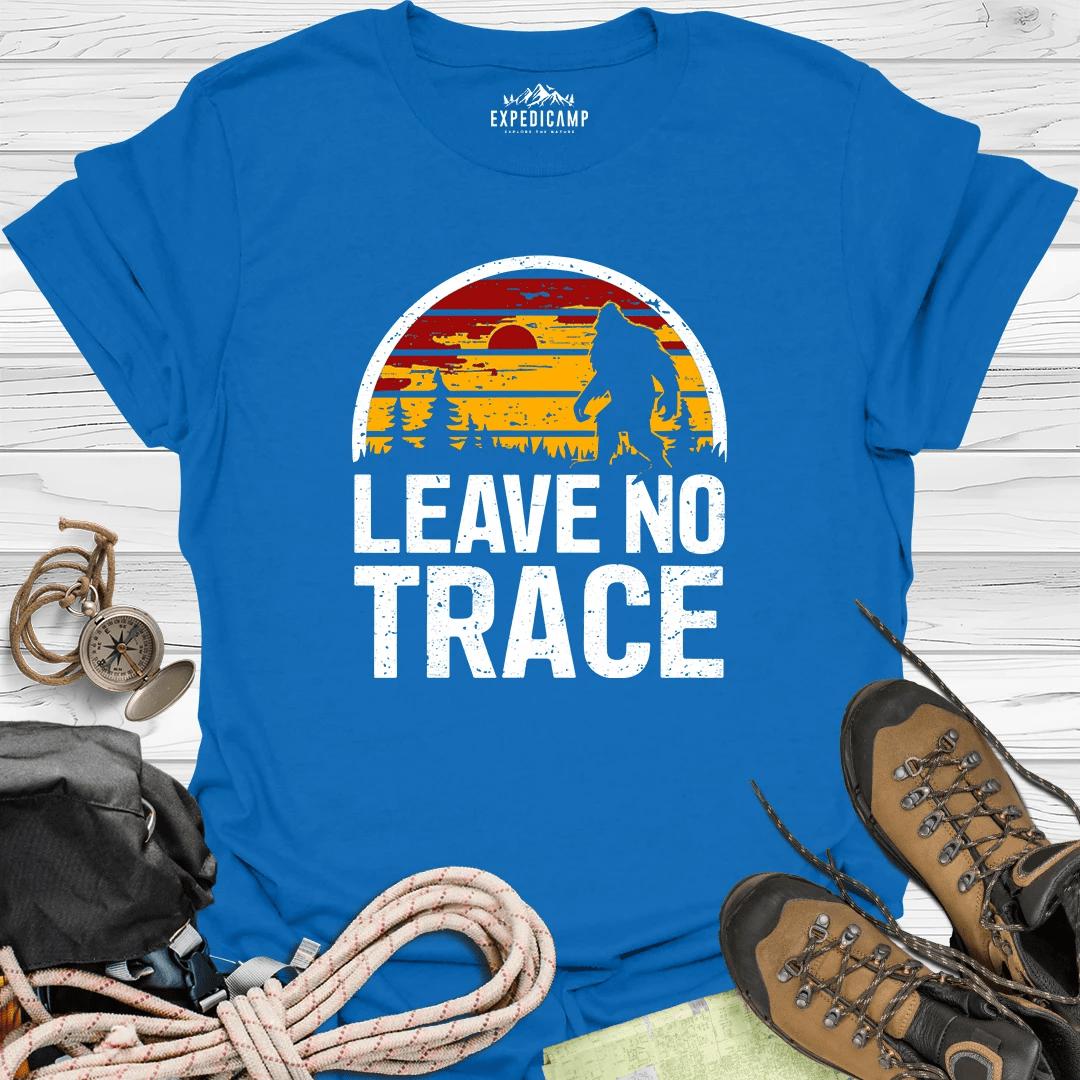 Bigfoot Leave No Trace America's National Parks T-Shirt – Royal – Outdoor apparel for travel, hiking, camping, and nature lovers – ExpediCamp