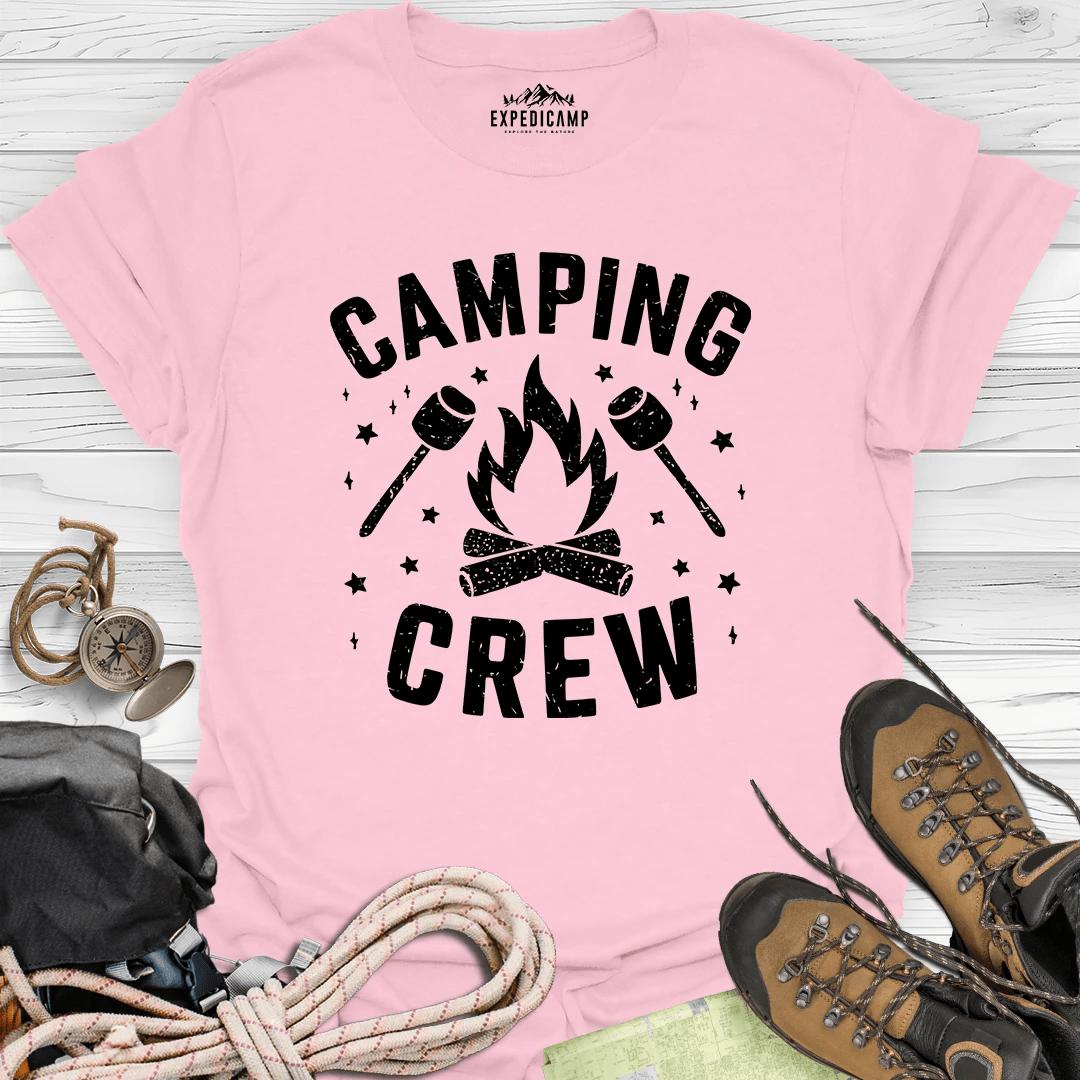 Camping Crew - Family Trip T-Shirt – Light Pink – Outdoor apparel for travel, hiking, camping, and nature lovers – ExpediCamp