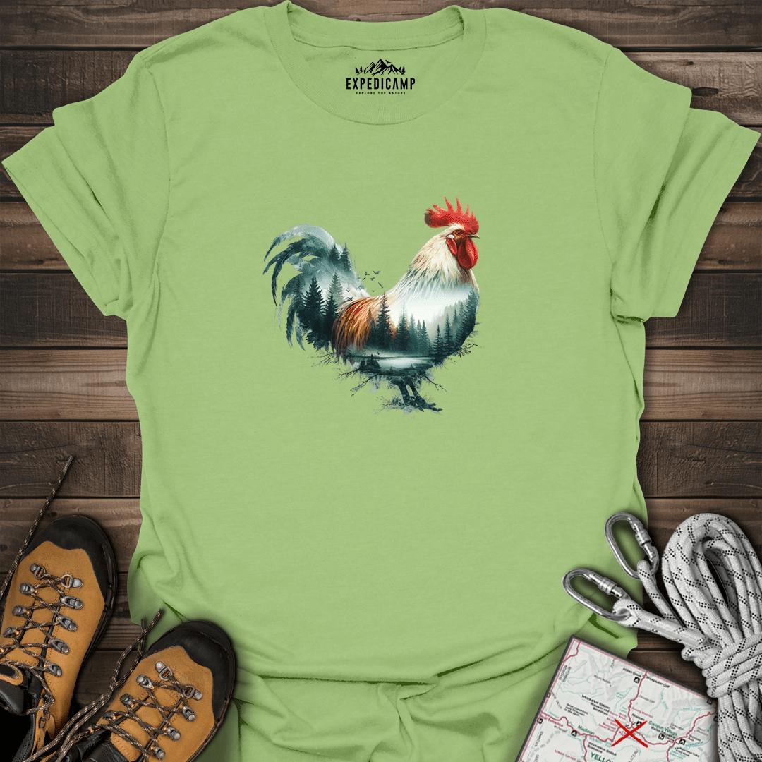 Double Exposure Roomster T-Shirt – Kiwi – Outdoor apparel for travel, hiking, camping, and nature lovers – ExpediCamp