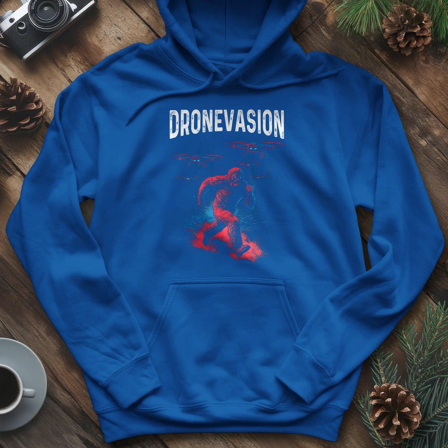 Dronevasion Hoodie – Royal – Outdoor apparel for travel, hiking, camping, and nature lovers – ExpediCamp