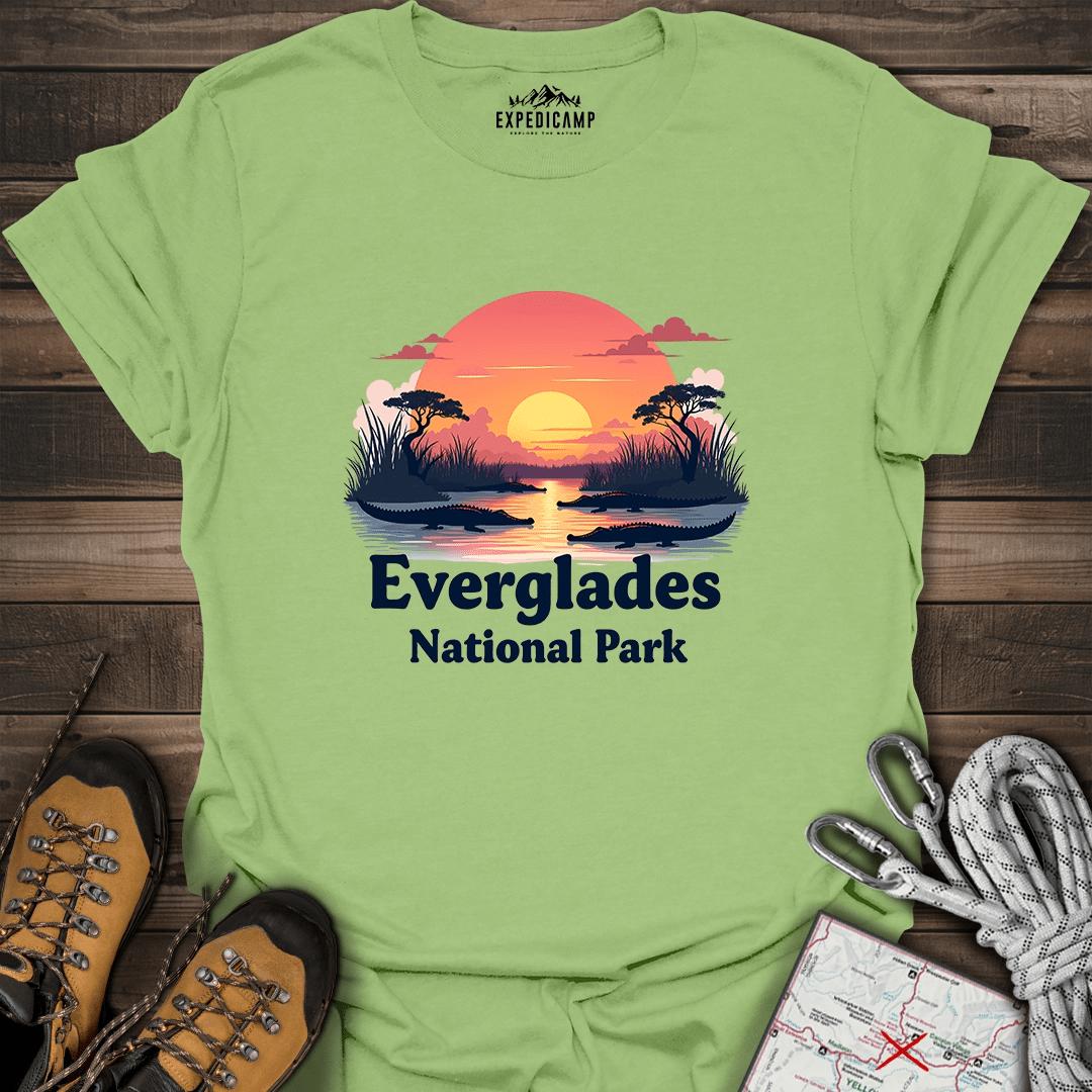 Everglades National Park T-Shirt – Kiwi – Outdoor apparel for travel, hiking, camping, and nature lovers – ExpediCamp