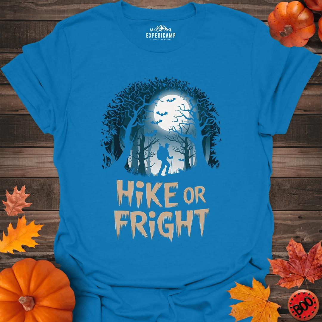 Halloween Hike Or Fright T-Shirt – Royal – Outdoor apparel for travel, hiking, camping, and nature lovers – ExpediCamp