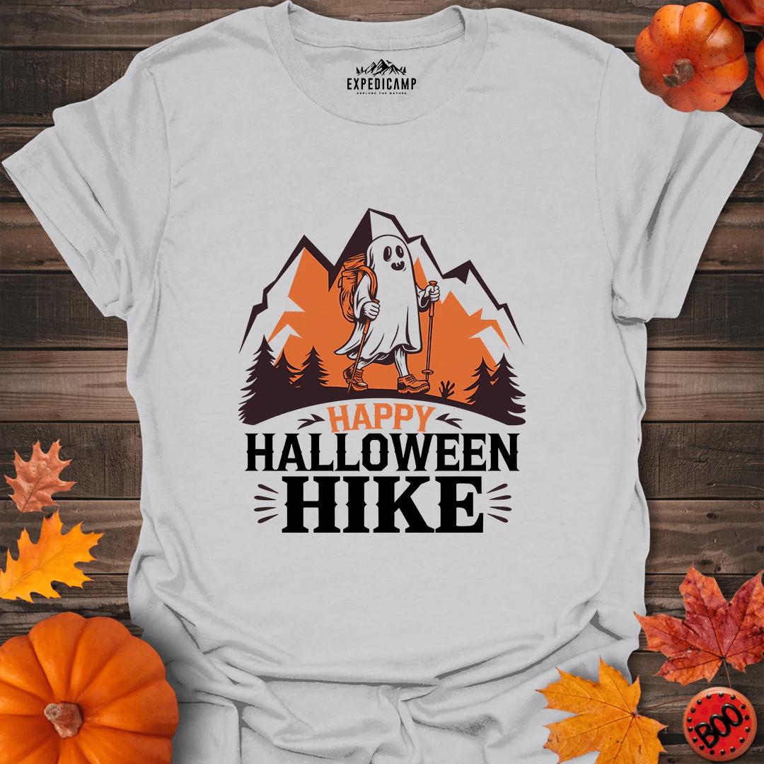 Happy Halloween Hike T-Shirt – Ice Grey – Outdoor apparel for travel, hiking, camping, and nature lovers – ExpediCamp