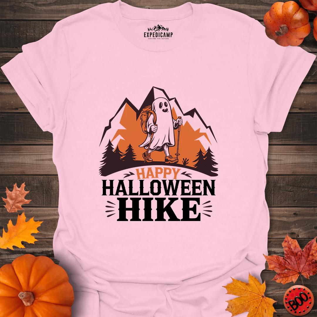 Happy Halloween Hike T-Shirt – Light Pink – Outdoor apparel for travel, hiking, camping, and nature lovers – ExpediCamp