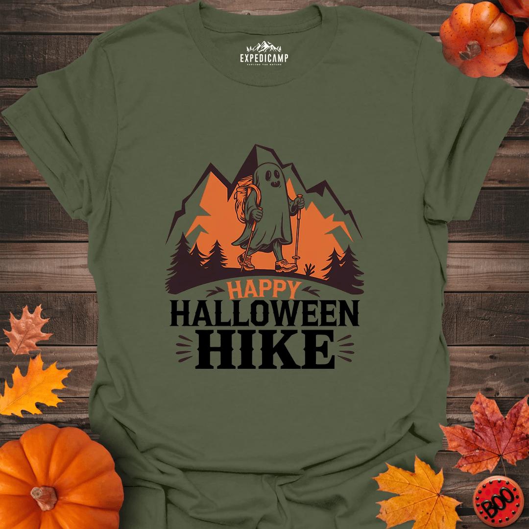 Happy Halloween Hike T-Shirt – Military Green – Outdoor apparel for travel, hiking, camping, and nature lovers – ExpediCamp