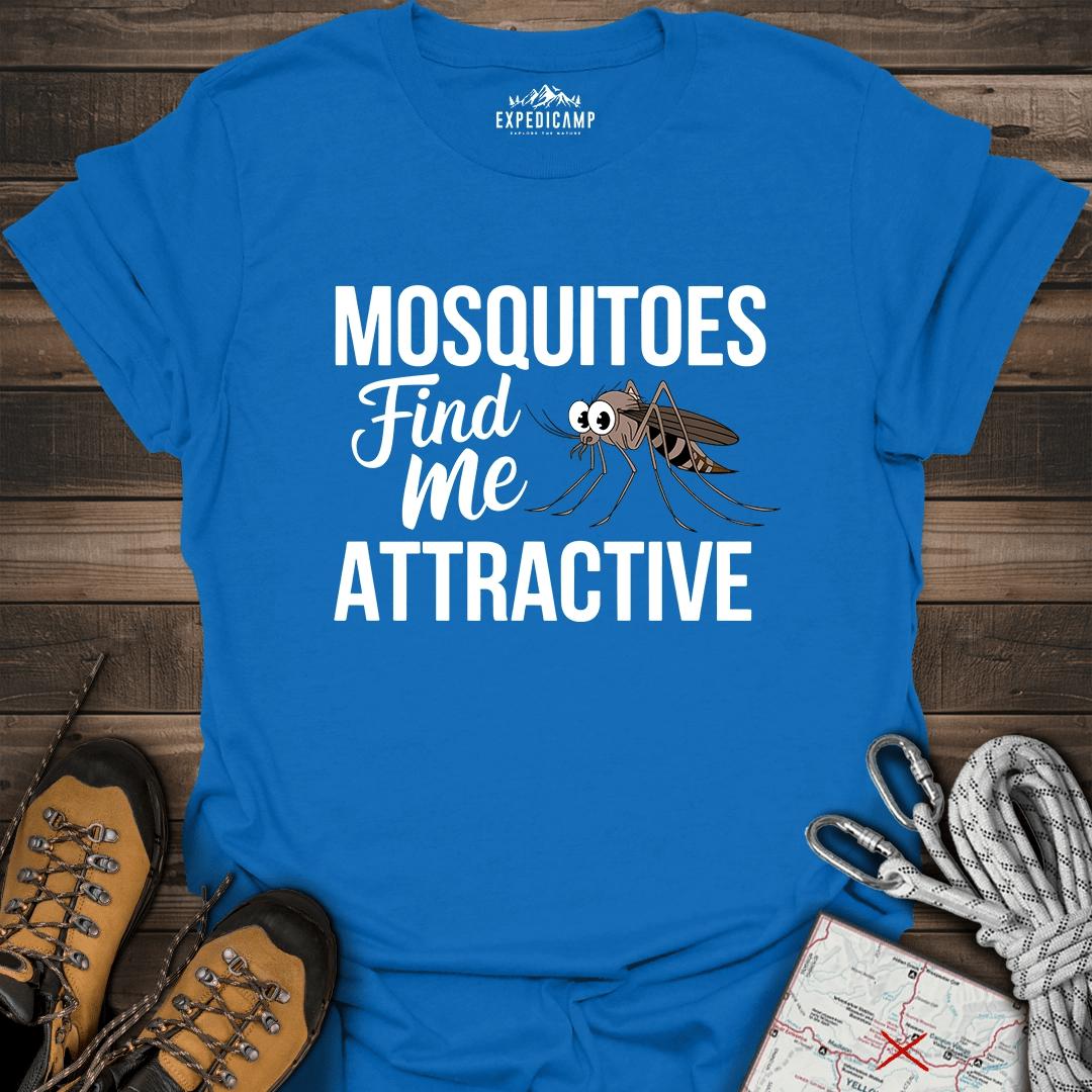 Mosquitoes Find Me Attractive T-Shirt – Royal – Outdoor apparel for travel, hiking, camping, and nature lovers – ExpediCamp