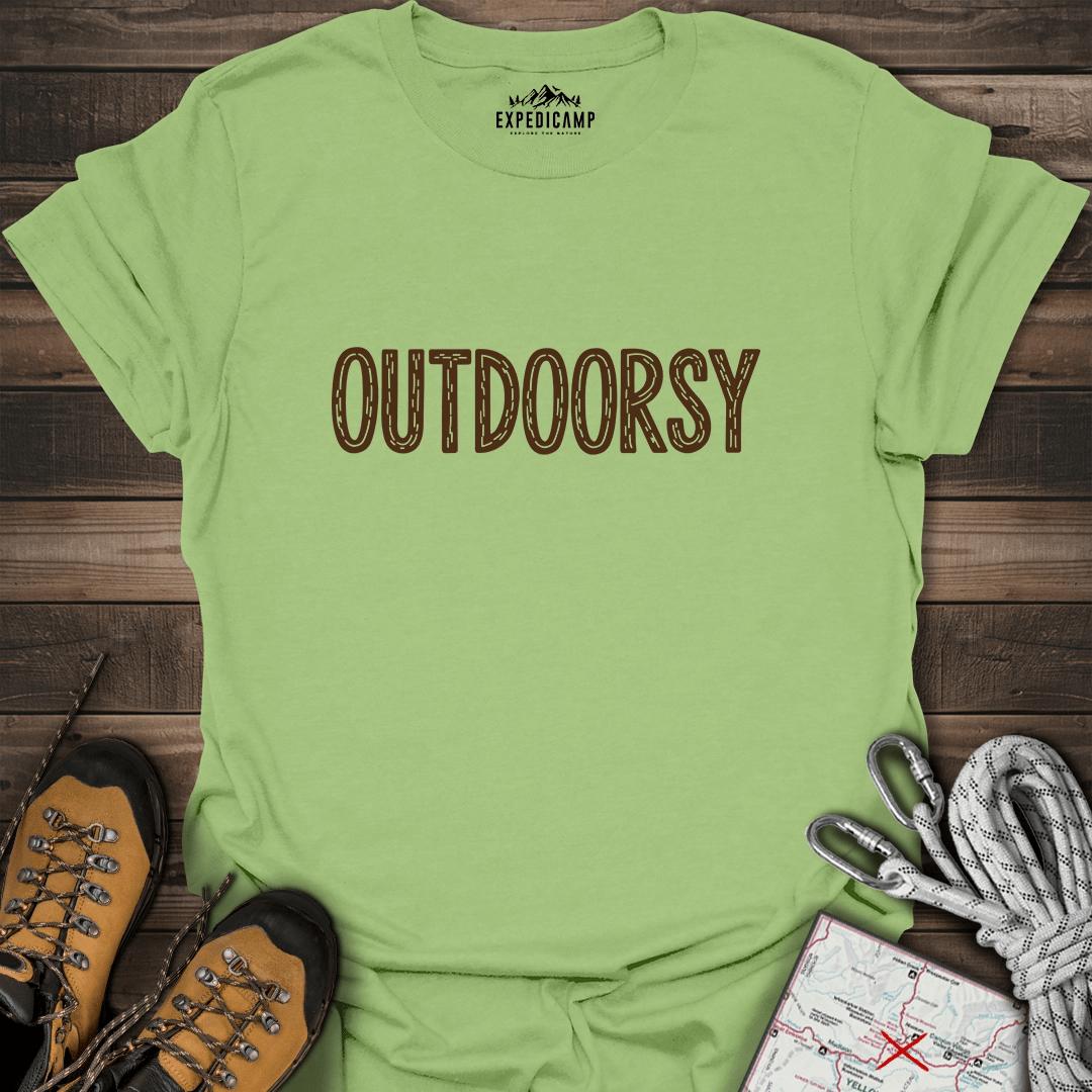 Outdoorsy T-Shirt – Kiwi – Outdoor apparel for travel, hiking, camping, and nature lovers – ExpediCamp