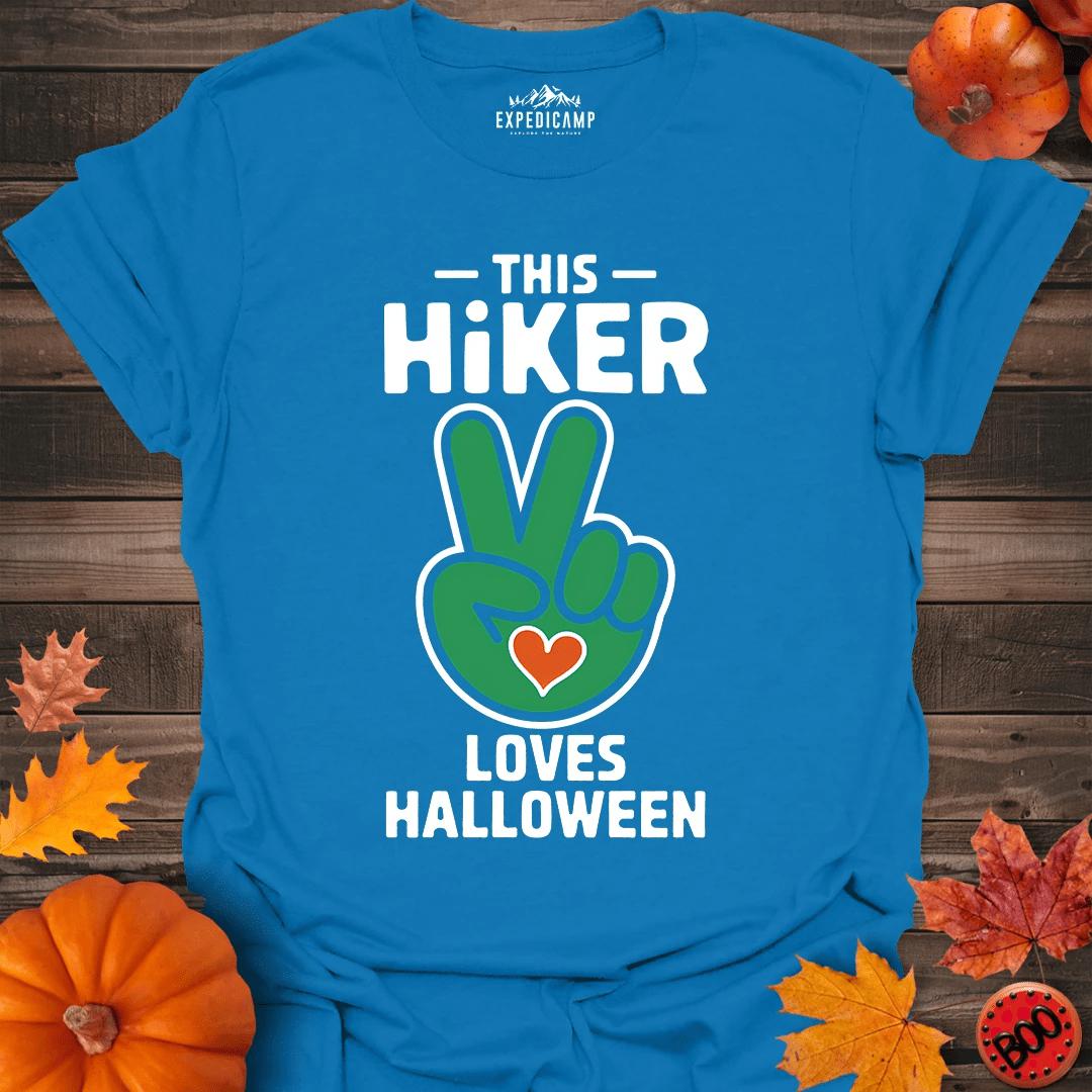 This Hiker Loves Halloween T-Shirt – Royal – Outdoor apparel for travel, hiking, camping, and nature lovers – ExpediCamp