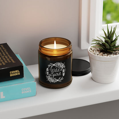 Wild Spirit Scented Soy Candle – Amber Jar