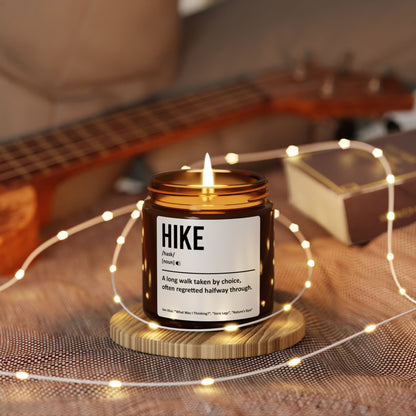 Hike Definition Scented Soy Candle – Amber Jar