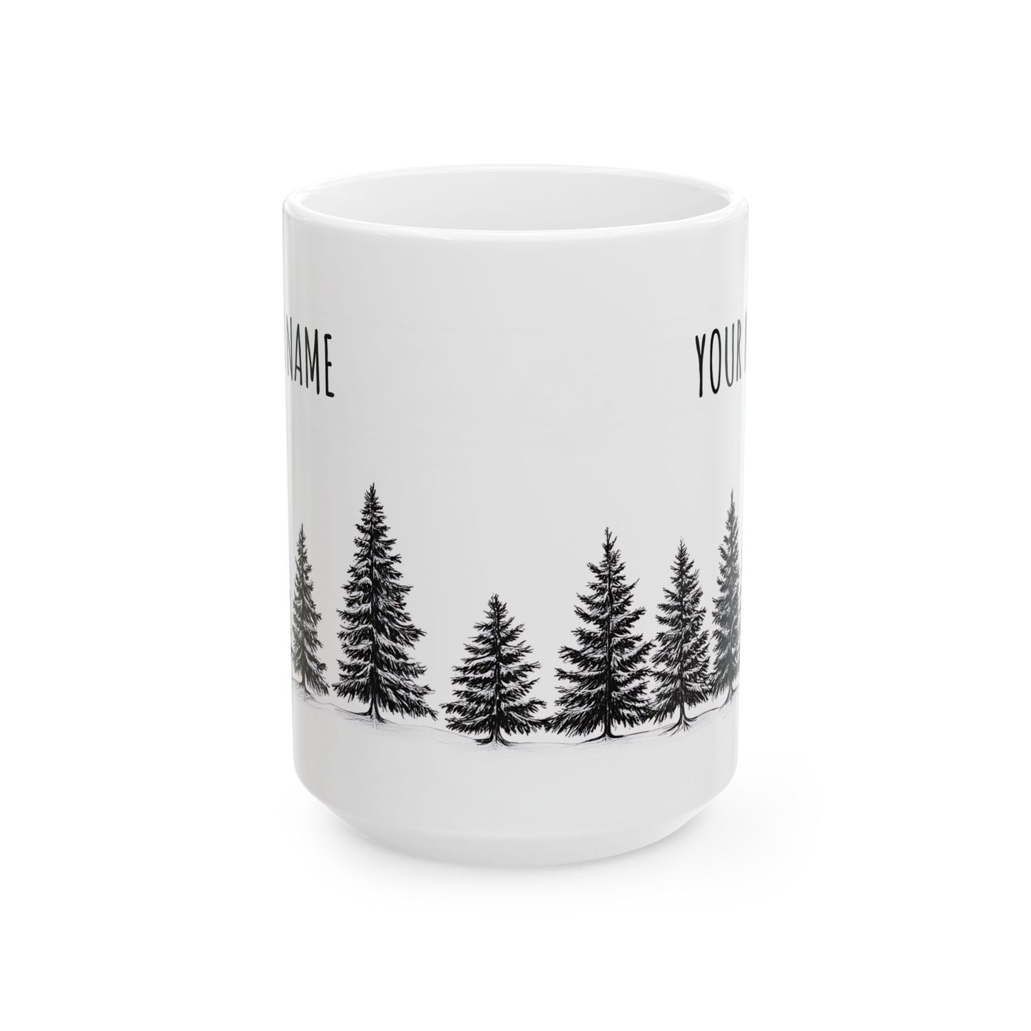 Customizable Forest Mug – Personalized Tree Design