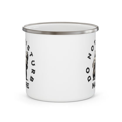 Do Not Disturb Nature Enamel Mug