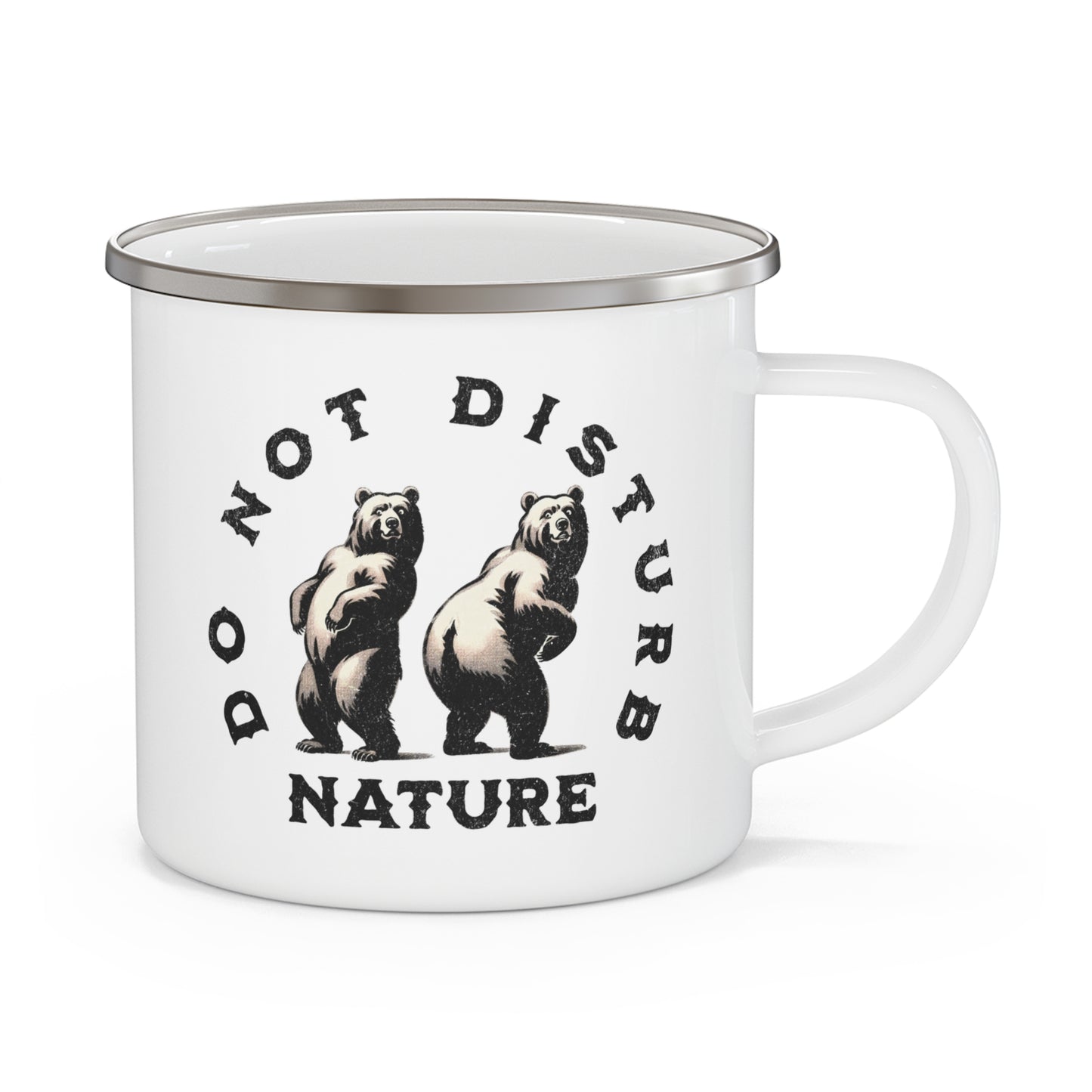 Do Not Disturb Nature Enamel Mug