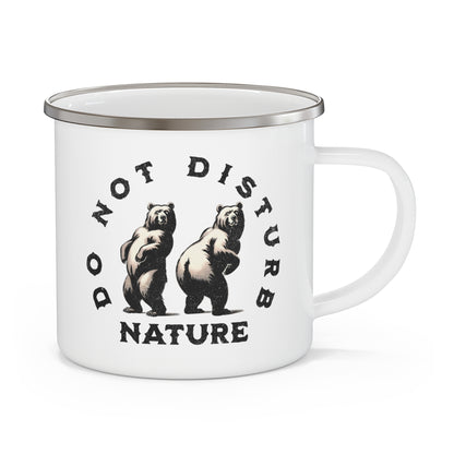 Do Not Disturb Nature Enamel Mug