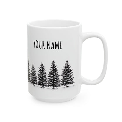 Customizable Forest Mug – Personalized Tree Design