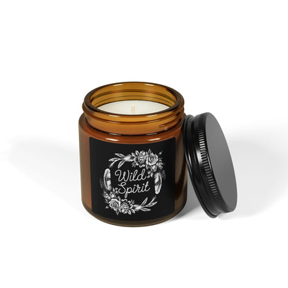 Wild Spirit Scented Soy Candle – Amber Jar