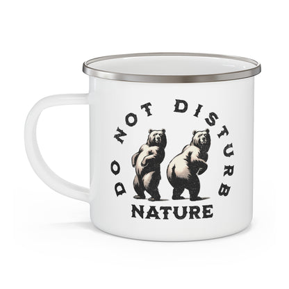 Do Not Disturb Nature Enamel Mug