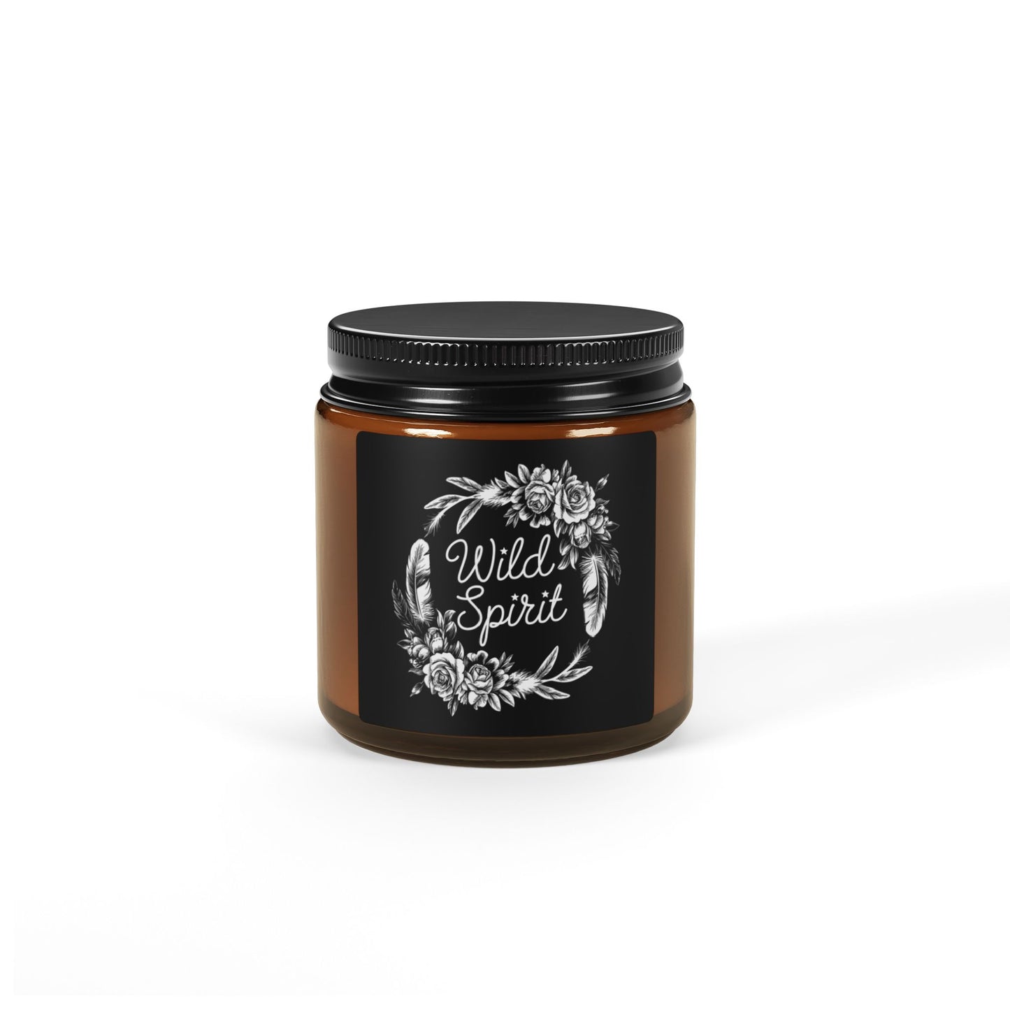 Wild Spirit Scented Soy Candle – Amber Jar