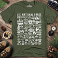 64 National Parks Vintage Logo T-Shirt