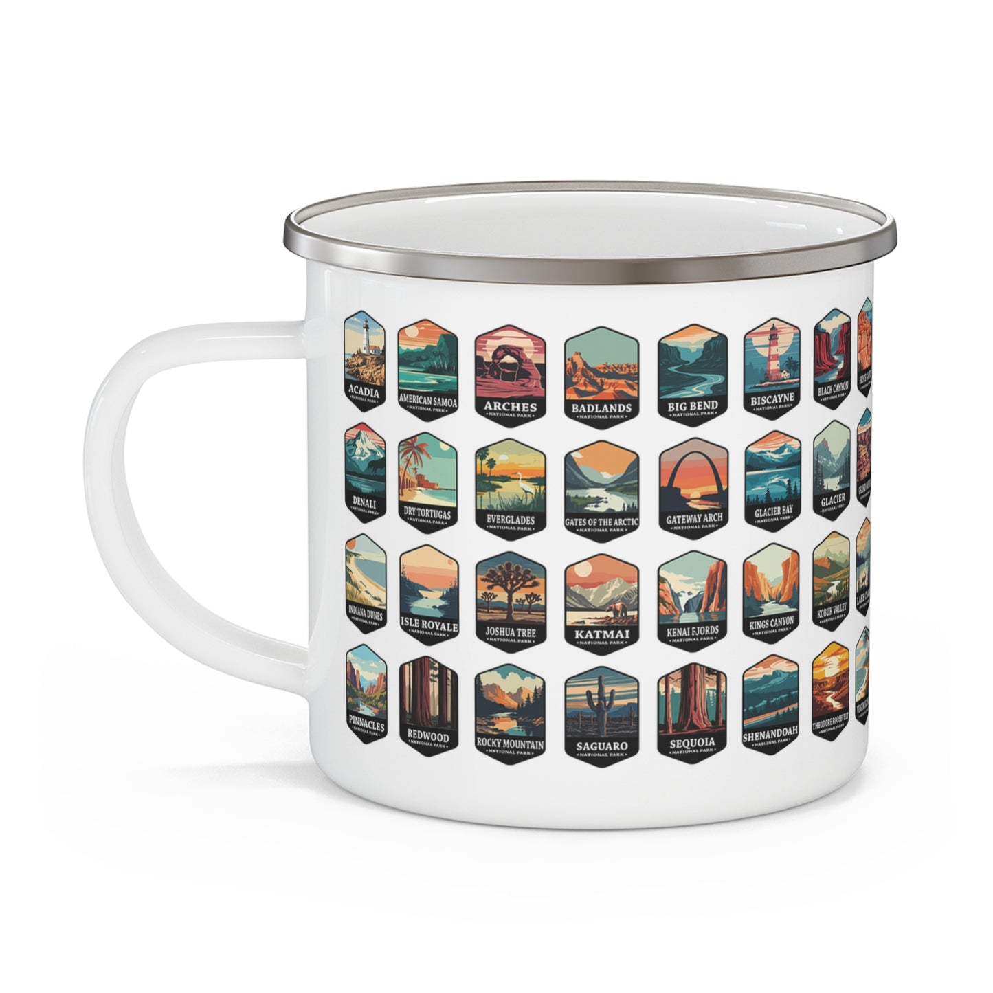 63 U.S. National Parks Enamel Mug (12oz)