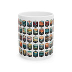 63 National Parks Of The USA White Ceramic Mug (11oz, 15oz) – – Outdoor apparel for travel, hiking, camping, and nature lovers – ExpediCamp
