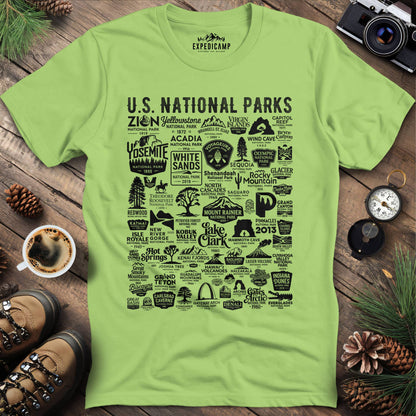 63 National Parks Vintage Logo T-Shirt