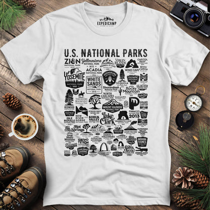 63 National Parks Vintage Logo T-Shirt