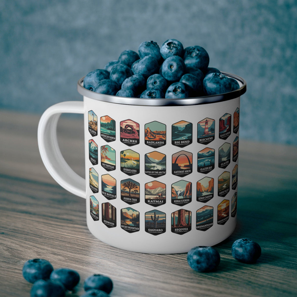 63 U.S. National Parks Enamel Mug (12oz) – – Outdoor apparel for travel, hiking, camping, and nature lovers – ExpediCamp