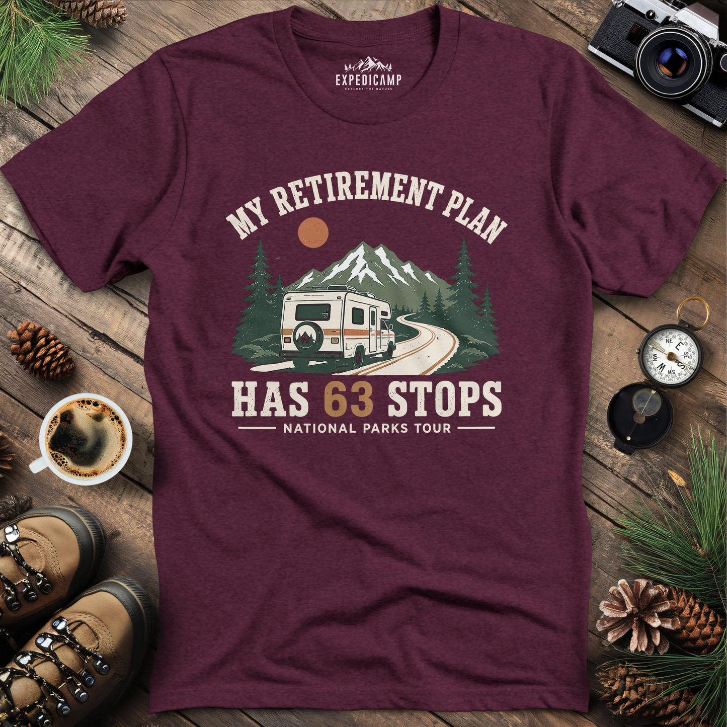 My Retirement Plan Has 63 Stops T-Shirt
