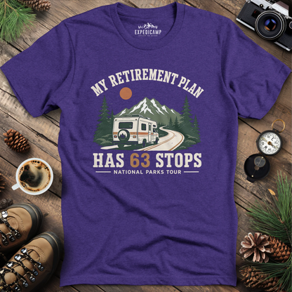 My Retirement Plan Has 63 Stops T-Shirt