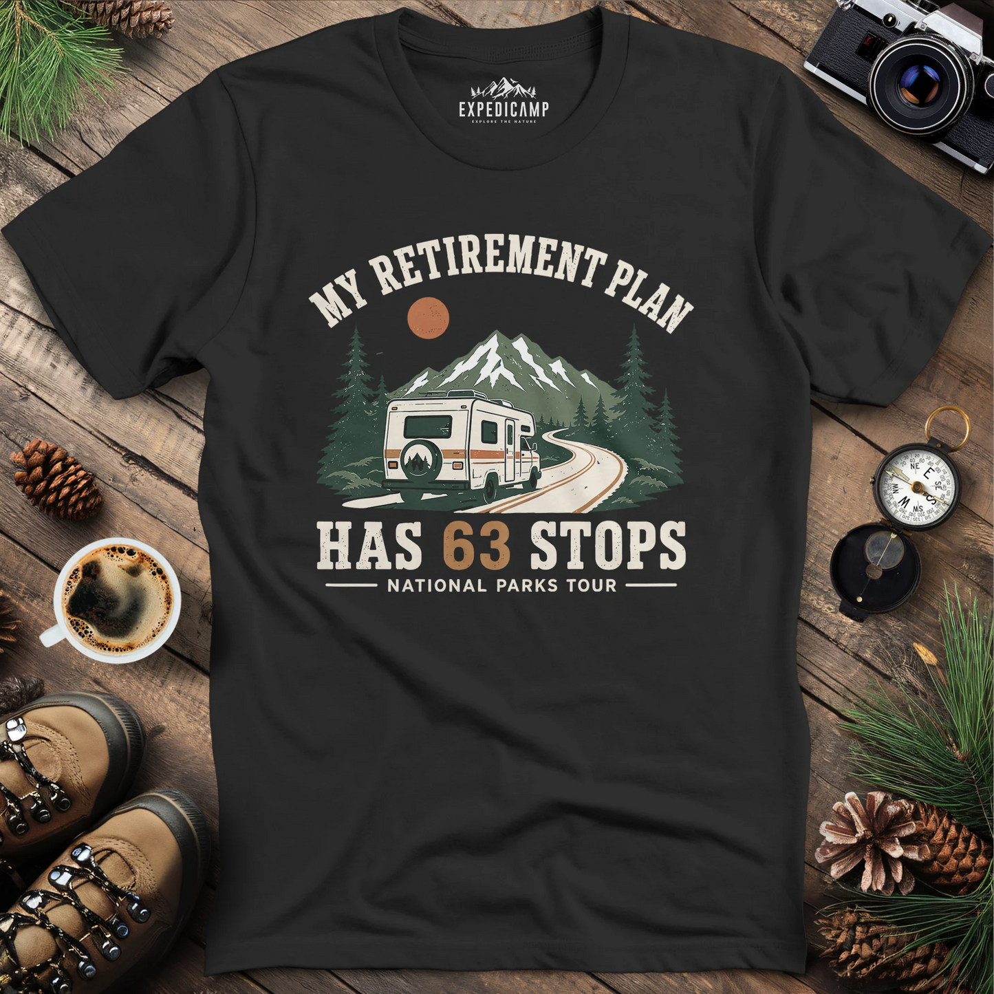 My Retirement Plan Has 63 Stops T-Shirt