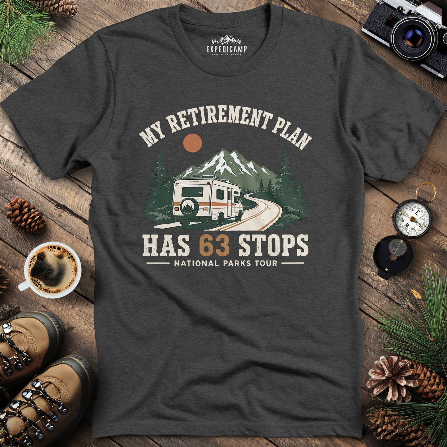 My Retirement Plan Has 63 Stops T-Shirt
