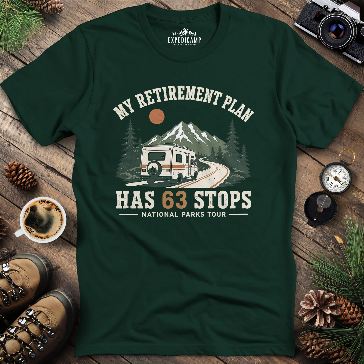 My Retirement Plan Has 63 Stops T-Shirt