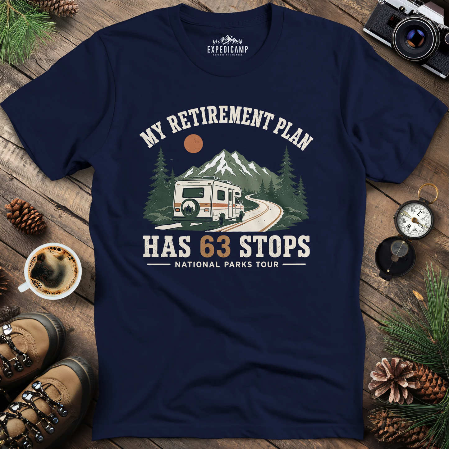 My Retirement Plan Has 63 Stops T-Shirt