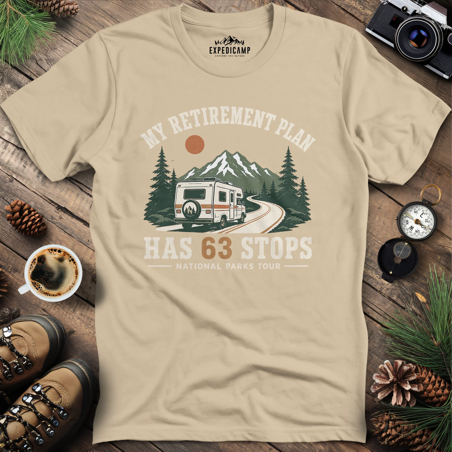My Retirement Plan Has 63 Stops T-Shirt