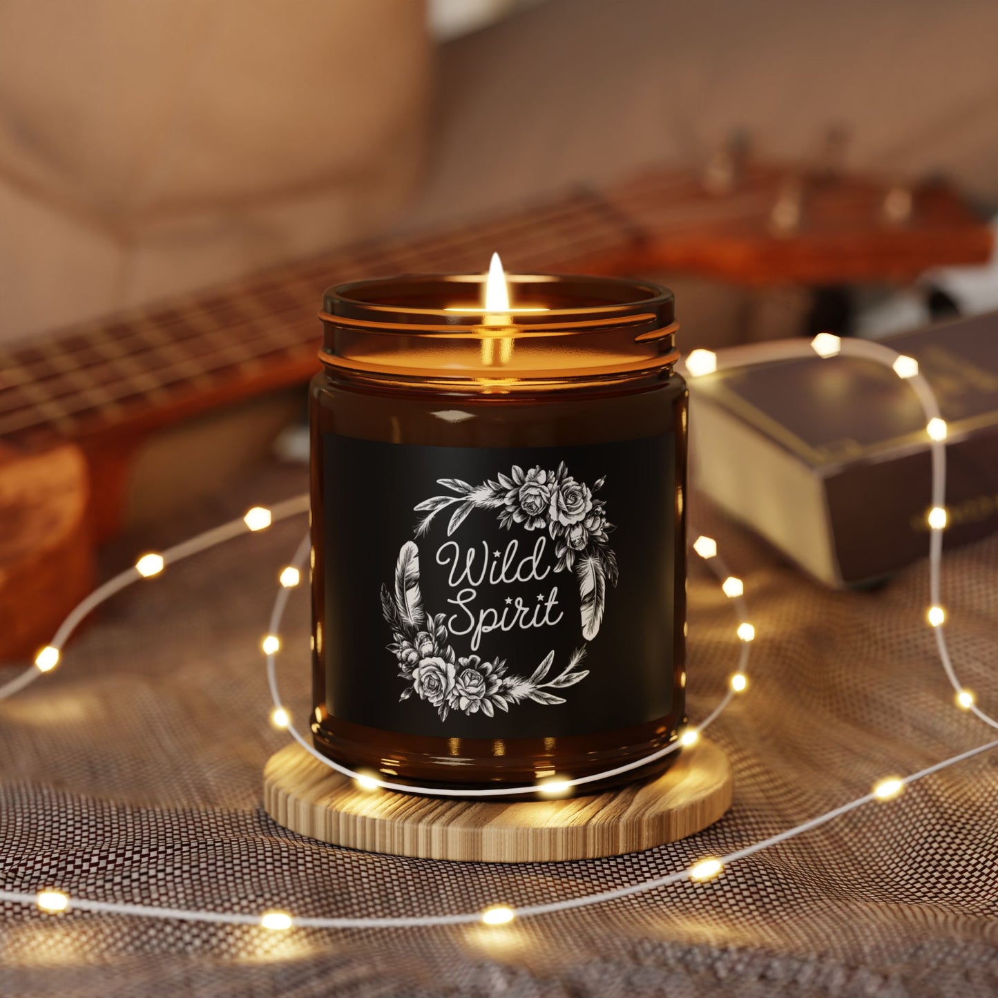 Wild Spirit Scented Soy Candle – Amber Jar