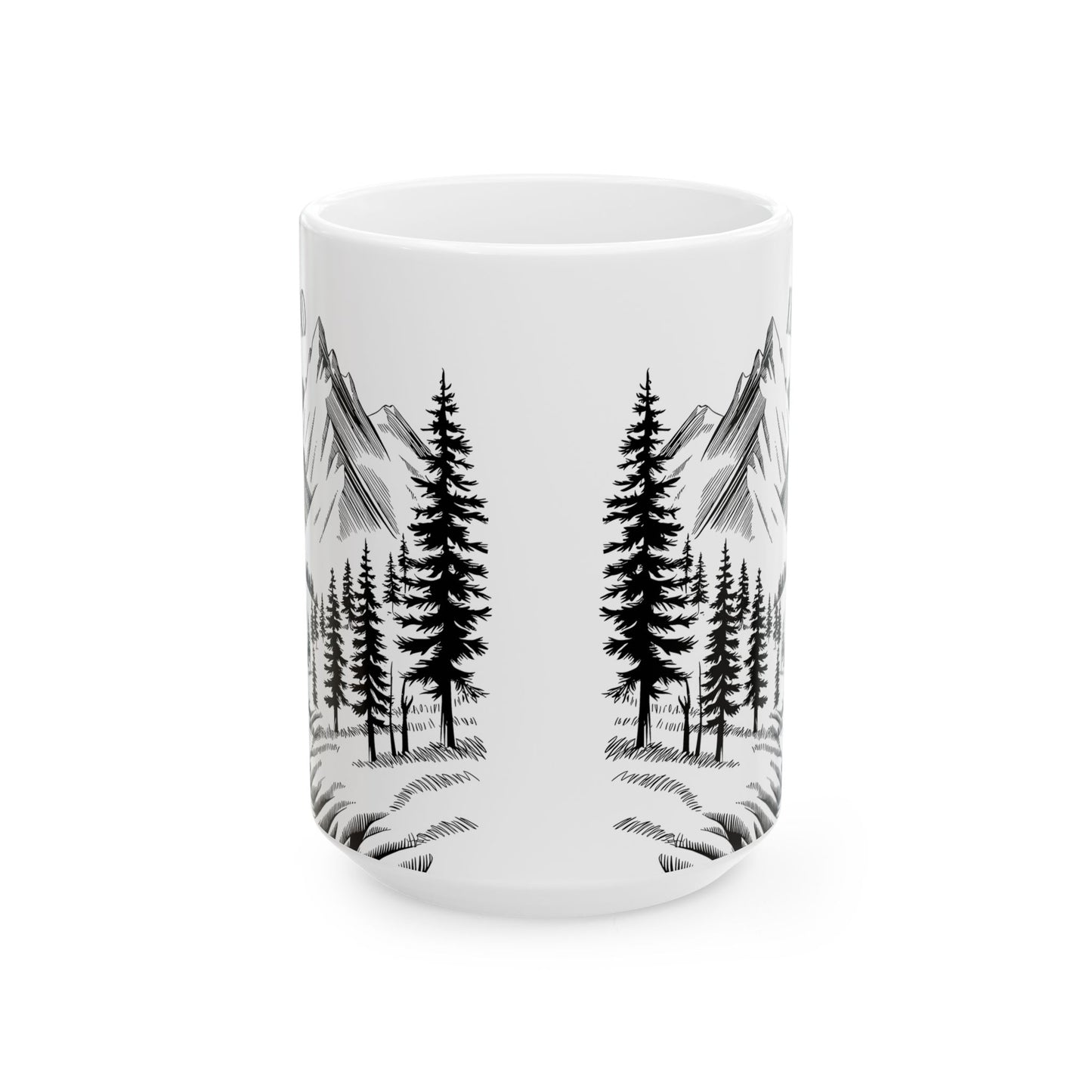 Personalized Mountain Sunrise Mug – Custom Name Gift