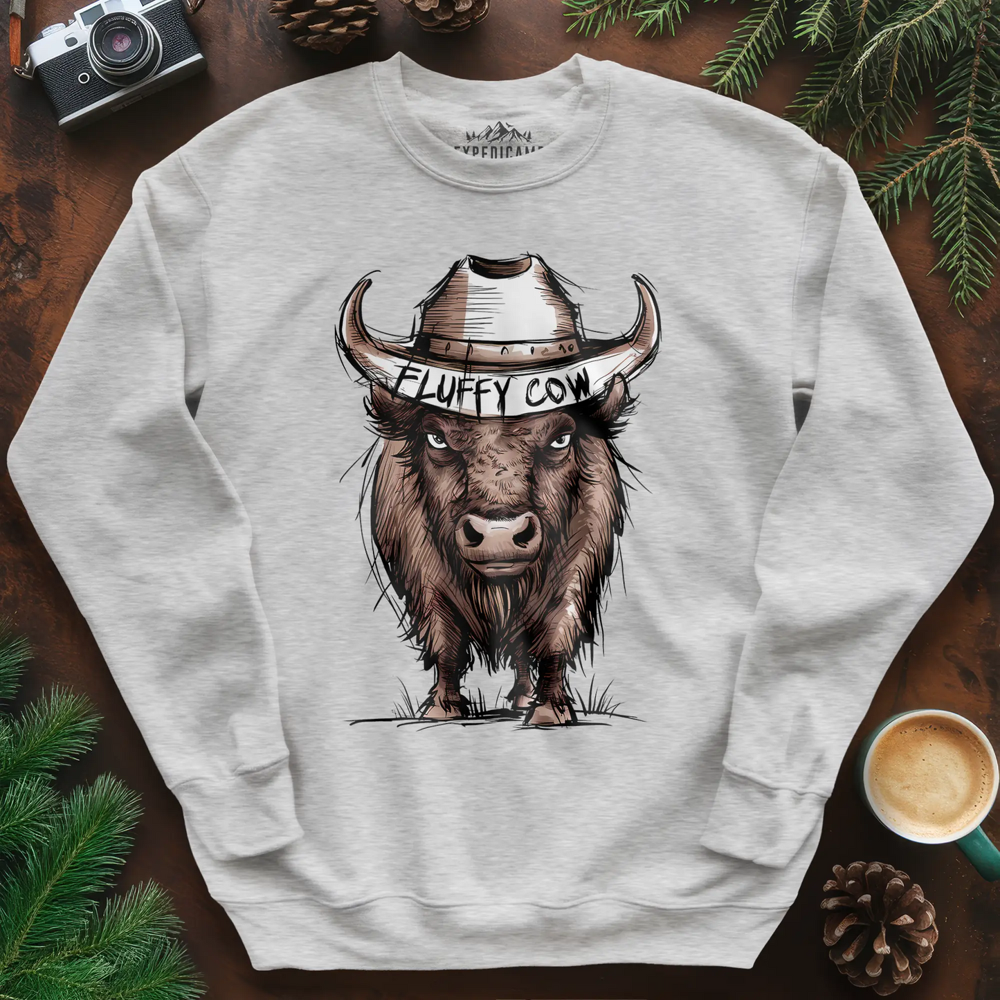 Fluffy Cow Sweatshirt