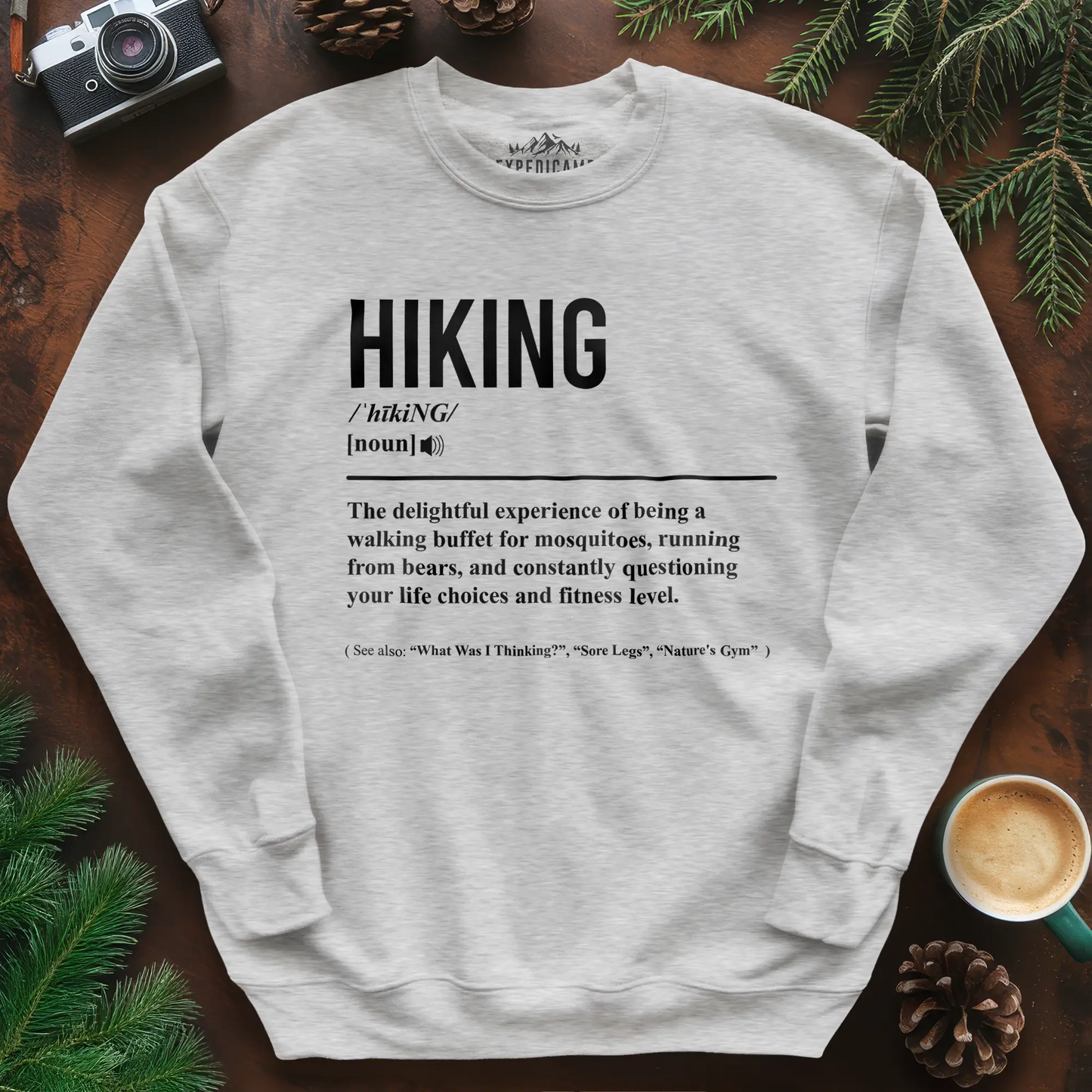 Hiking Definition Sweatshirt – Funny Outdoor Hiking Sweatshirt