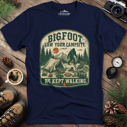 Bigfoot Saw Your Campsite T-Shirt