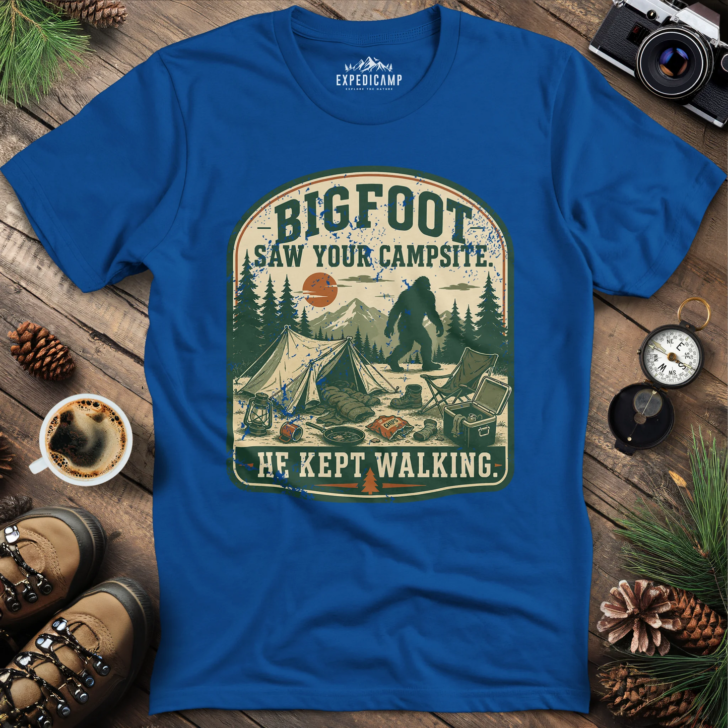 Bigfoot Saw Your Campsite T-Shirt