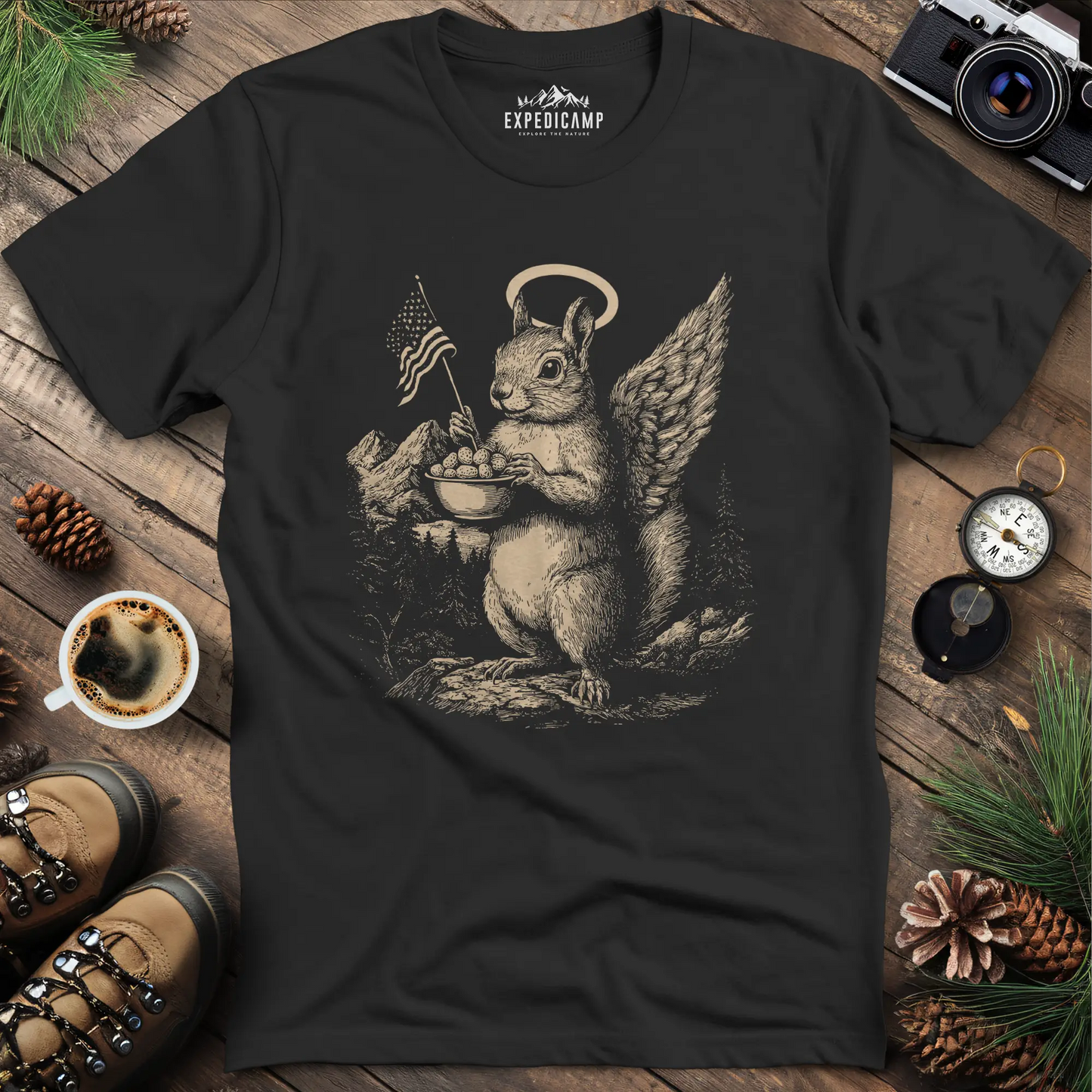 Angel Peanut T-Shirt - A Tribute to Peanut the Squirrel