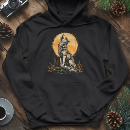 Howling Wolf Under the Moon Hoodie