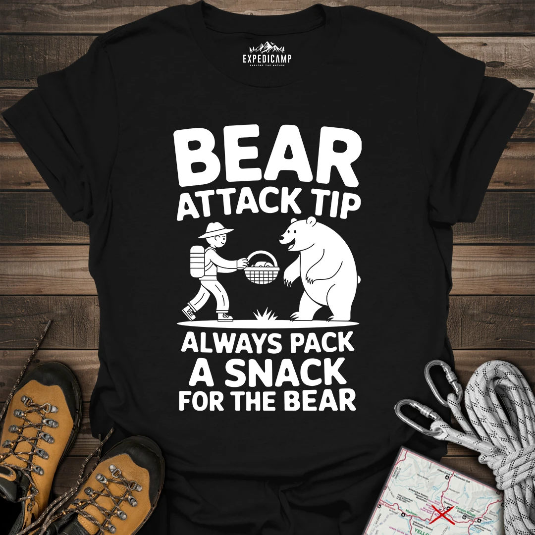 Bear Attack Tip Always Pack A Snack T-Shirt