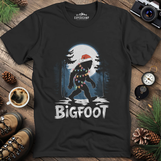 Bigfoot Christmas Lights T-Shirt