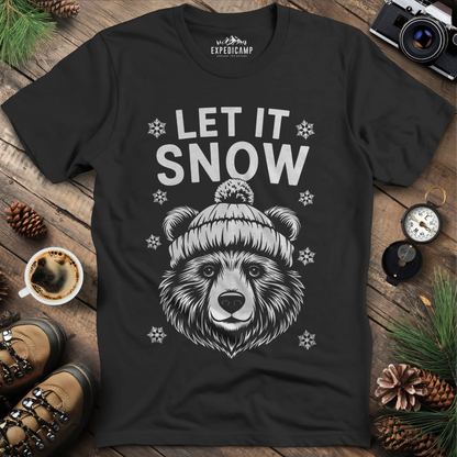 Let It Snow Bear T-Shirt - Cozy Winter