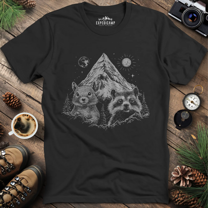 Fred & Peanut Mountain T-Shirt - Wildlife Friends Forever