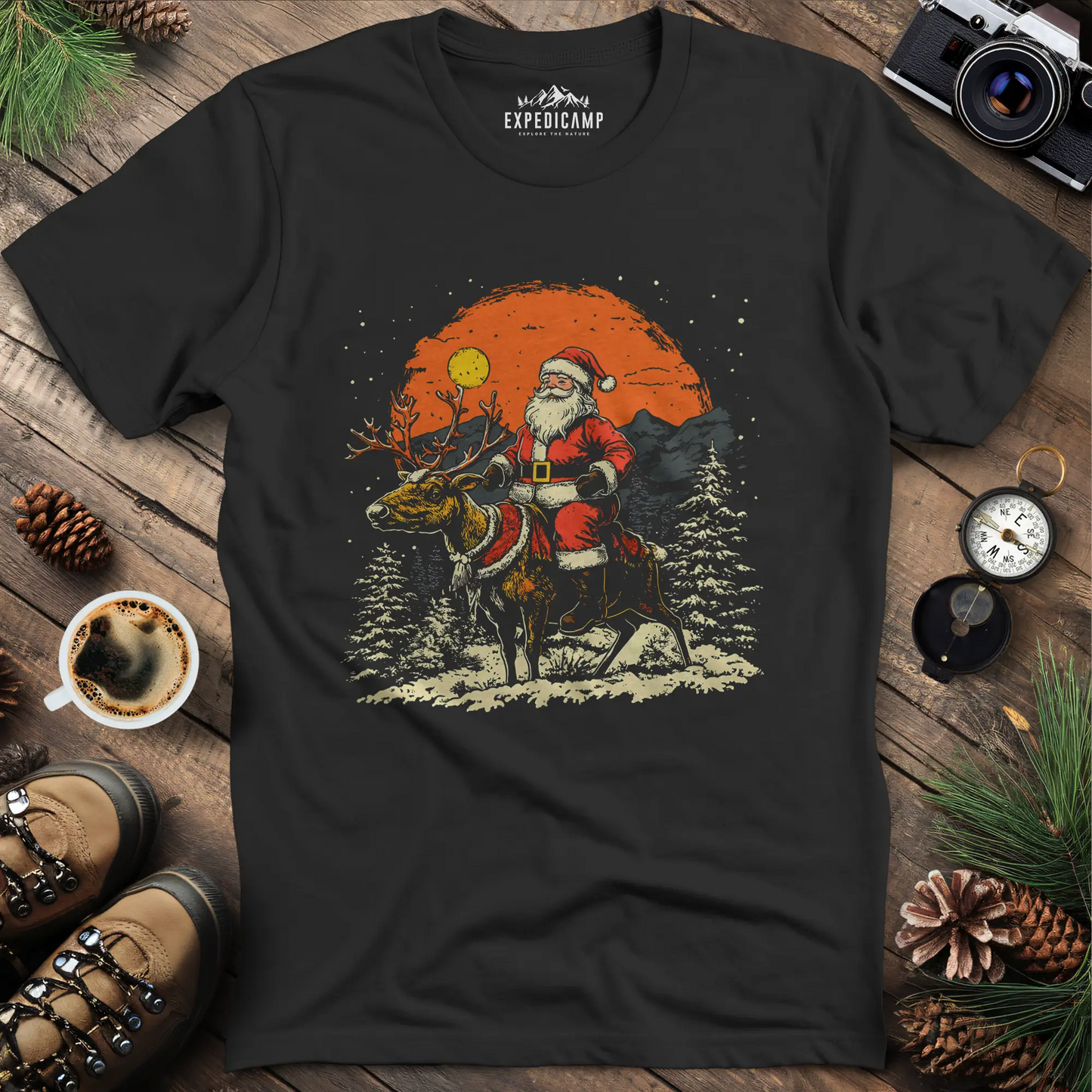 Santa in the Wilderness T-Shirt