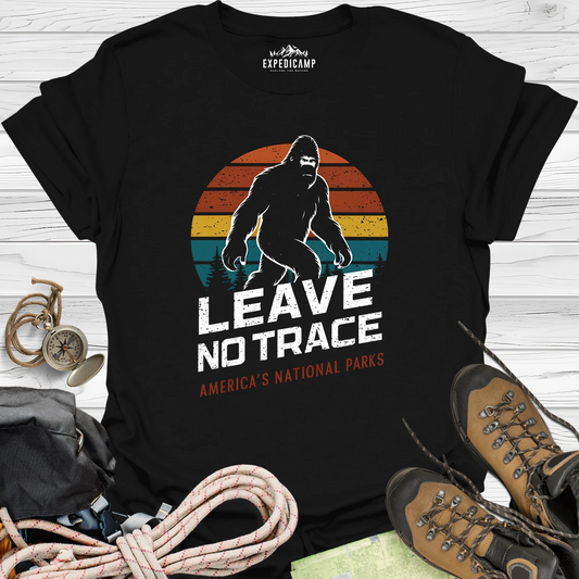 Bigfoot Leave No Trace America's National Parks T-Shirt